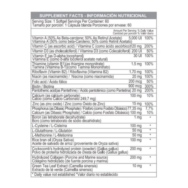 Colageno y Biotina Complex - Healthy America