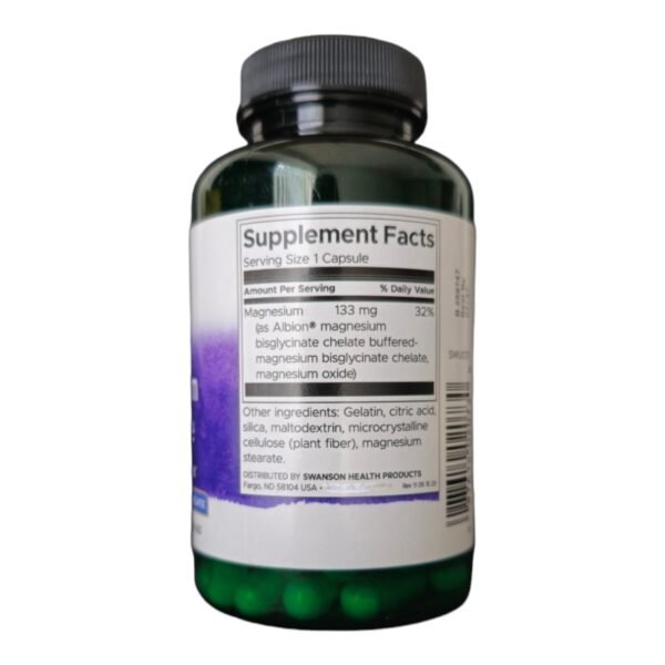 Magnesium Glycinate - Swanson 90 Cápsulas