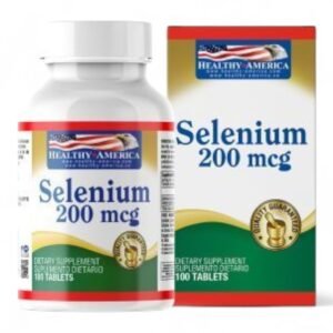 Selenium 200mcg X100 Tabletas - Healthy America