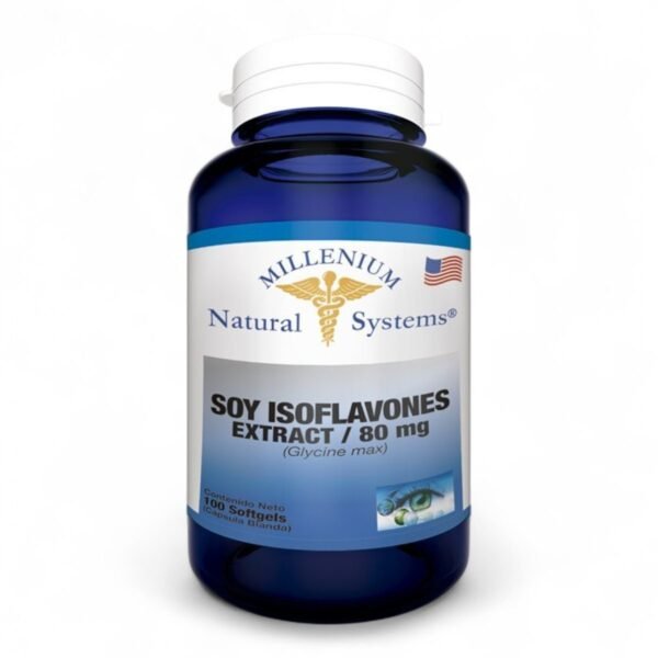 2025/09/1000398999.jpg Soy Isoflavones Extract 80mg 100 Softgels - Natural Systems
